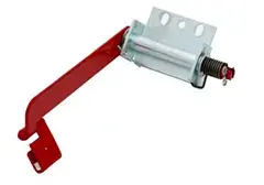 Cable snubber hardware for a commercial door