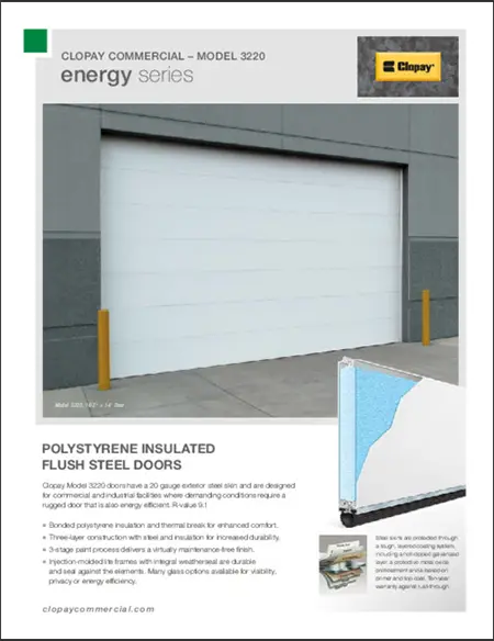 Clopay Commercial Model 3220 Energy Series