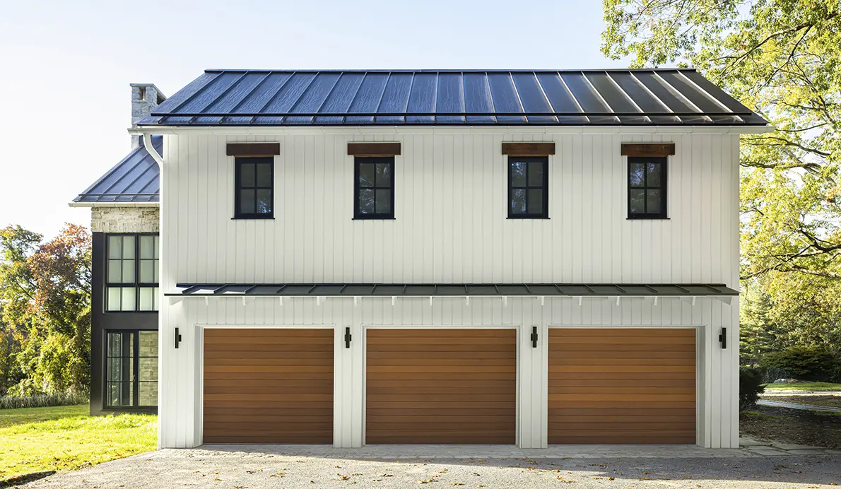 Clopay Reserve&reg; Wood Modern garage door