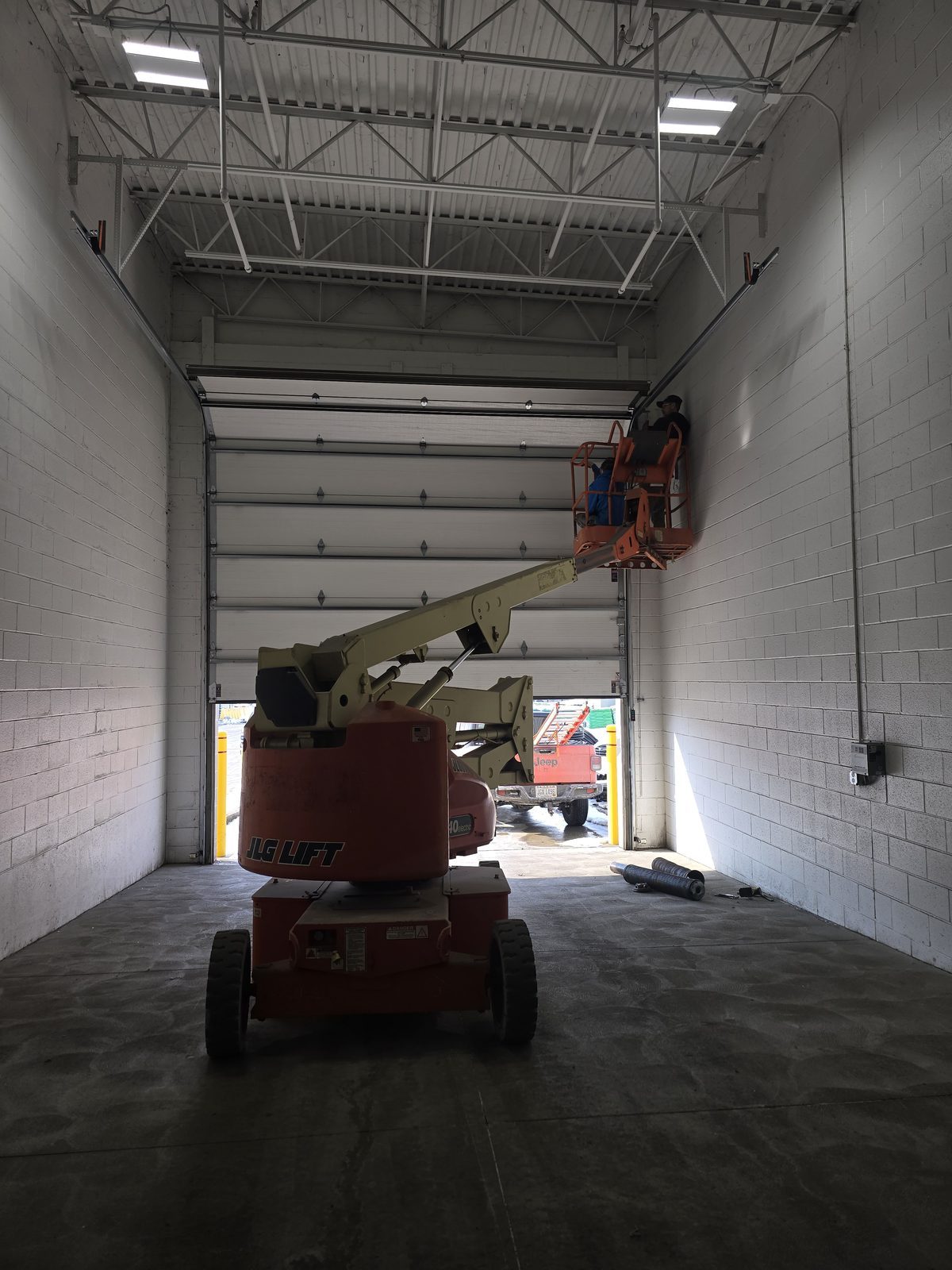Commercial overhead door serviced by Proactive Garage Door Repair