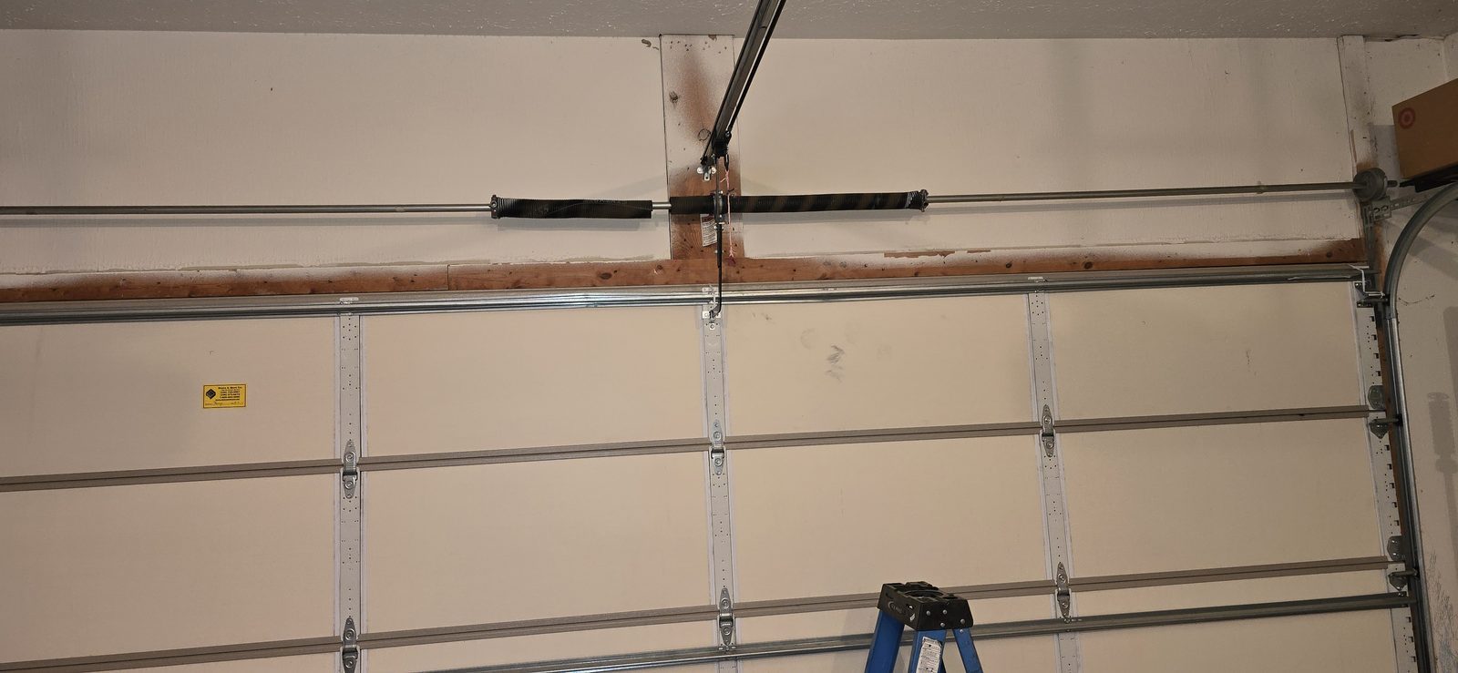 Garage door springs replaced and adjusted by Proactive Garage Door Repair
