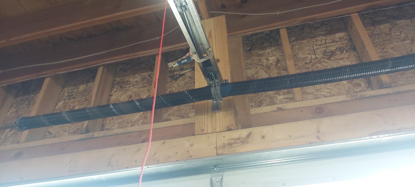 Garage door springs replaced and adjusted by Proactive Garage Door Repair in Franklin Township, Ohio