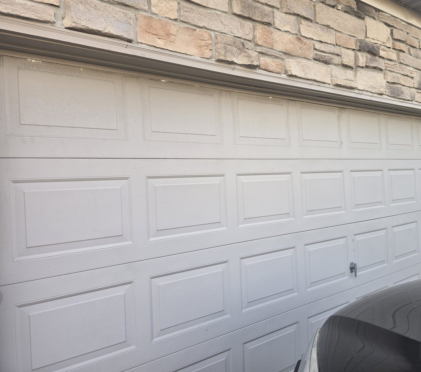 Residential garage door on a Proactive Garage Door Repair job