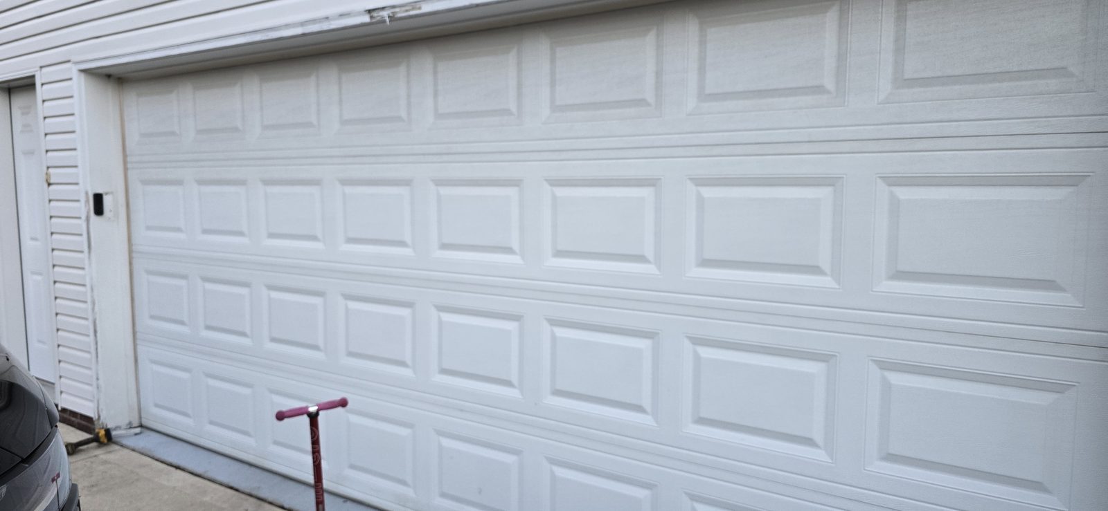 Residential garage door on a Proactive Garage Door Repair job