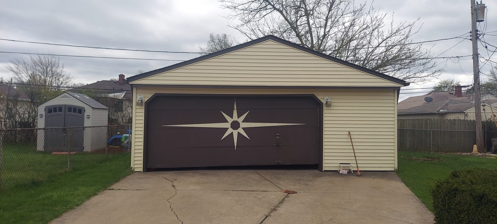 Residential garage door on a Proactive Garage Door Repair job