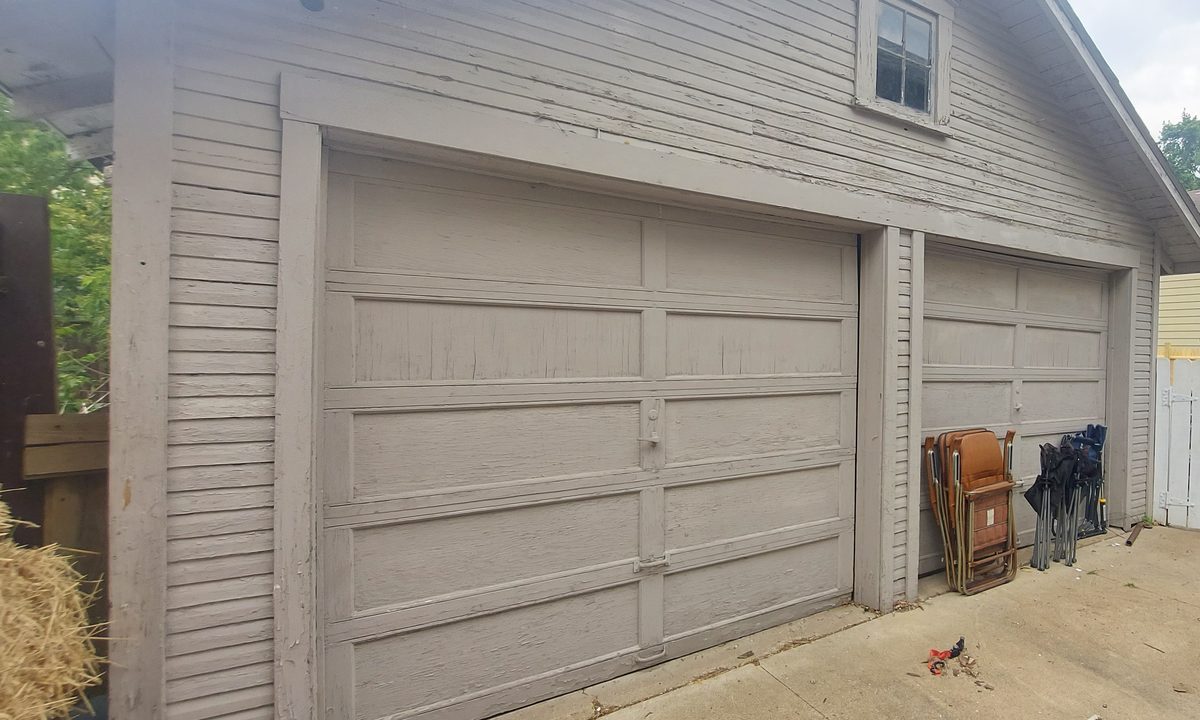 Residential garage door on a Proactive Garage Door Repair job