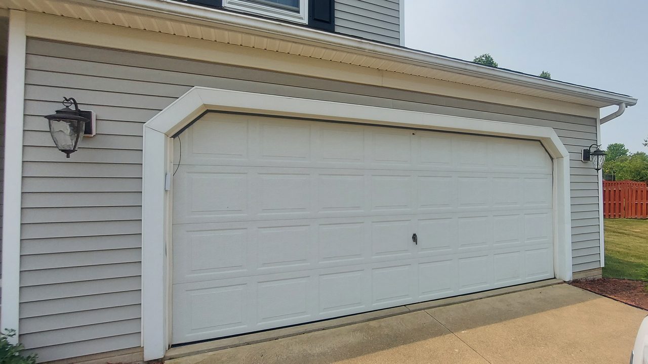 Residential garage door on a Proactive Garage Door Repair job