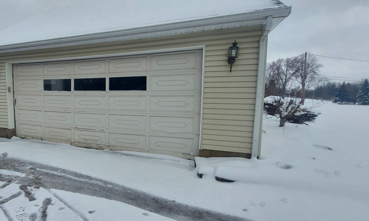 Residential garage door on a Proactive Garage Door Repair job