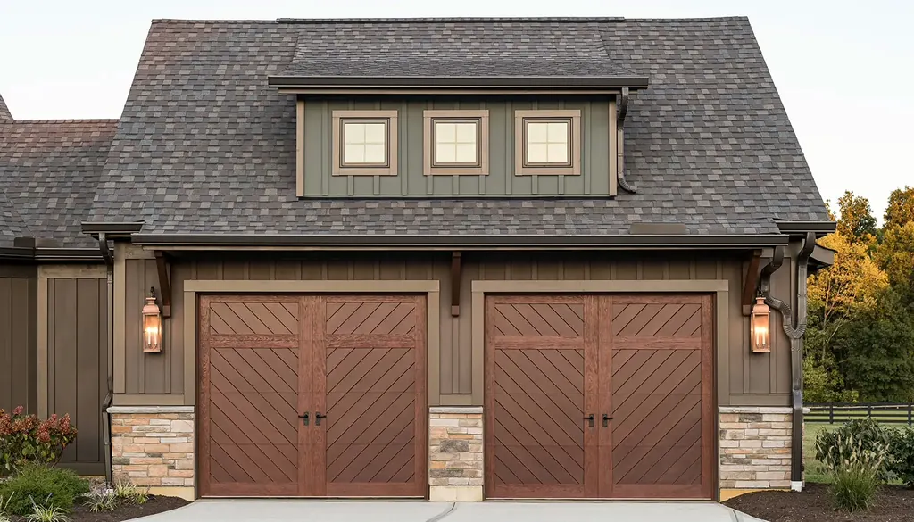 Clopay Canyon Ridge Chevron garage door, example 1