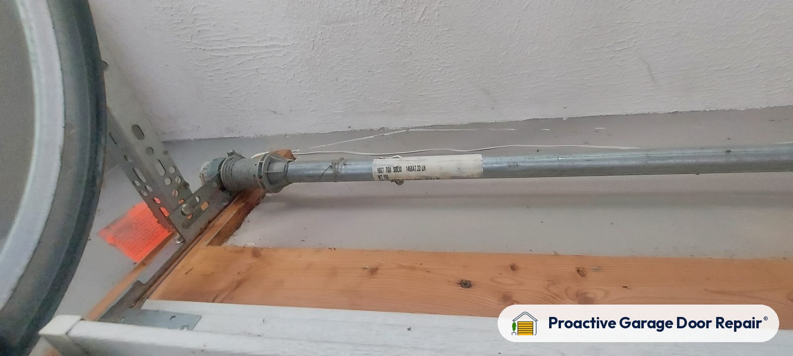 Garage door lift cable and cable drum, Proactive Garage Door Repair job