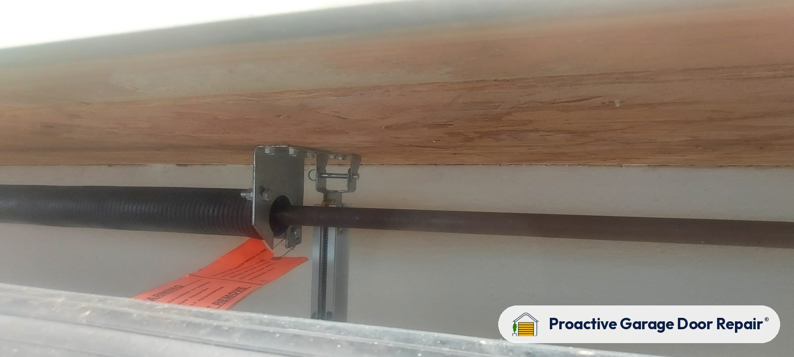 Garage door lift cable and cable drum, Proactive Garage Door Repair job