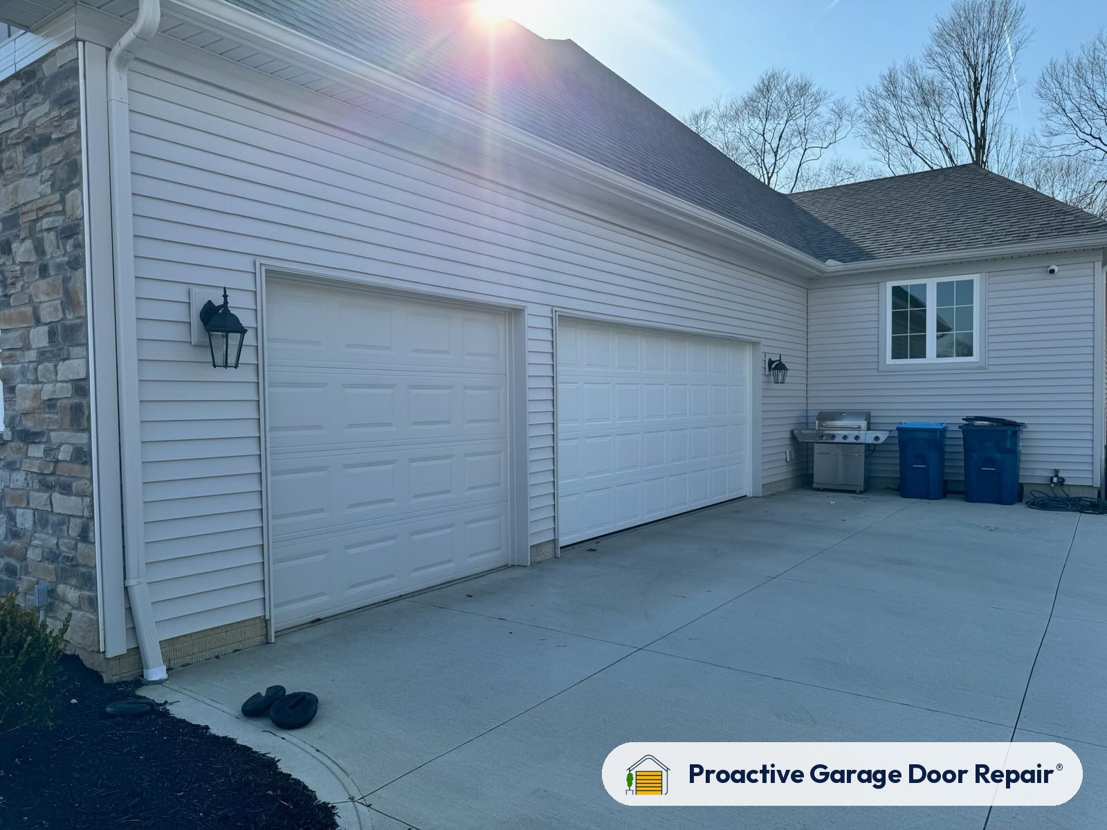 Garage door exterior at a Proactive Garage Door Repair customer home