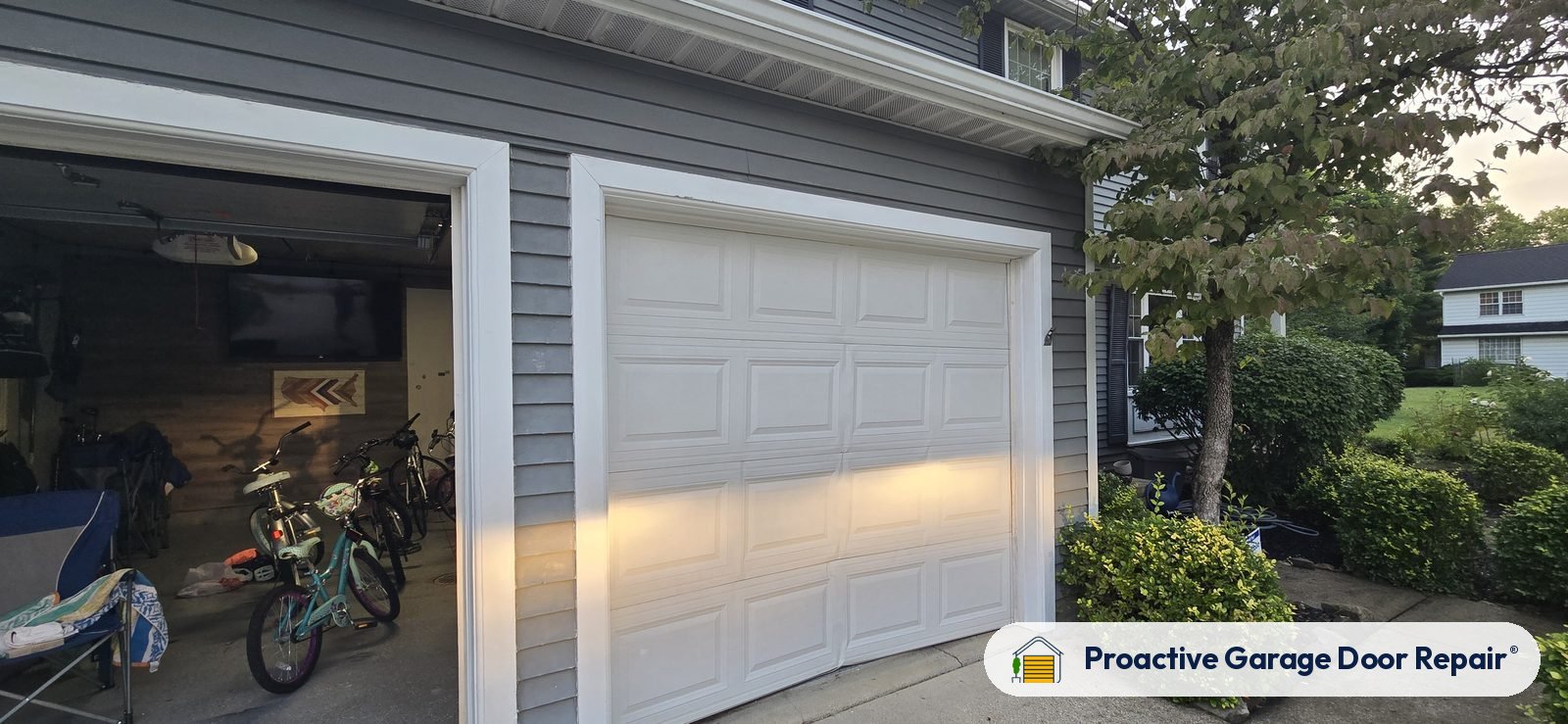 Garage door exterior at a Proactive Garage Door Repair customer home
