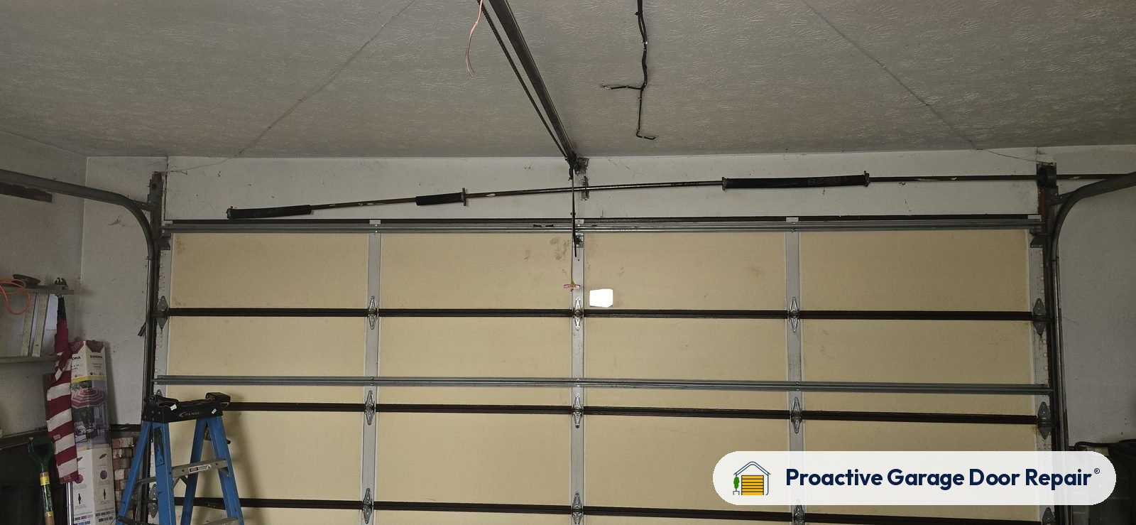 Garage door springs, tracks and hardware serviced by Proactive Garage Door Repair, photo 3