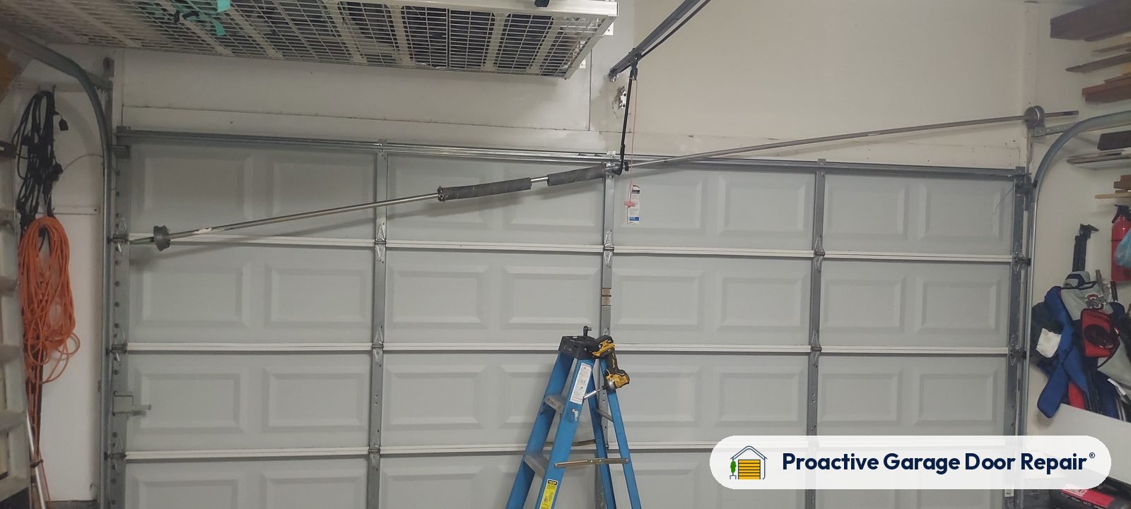 Garage door springs, tracks and hardware serviced by Proactive Garage Door Repair, photo 2