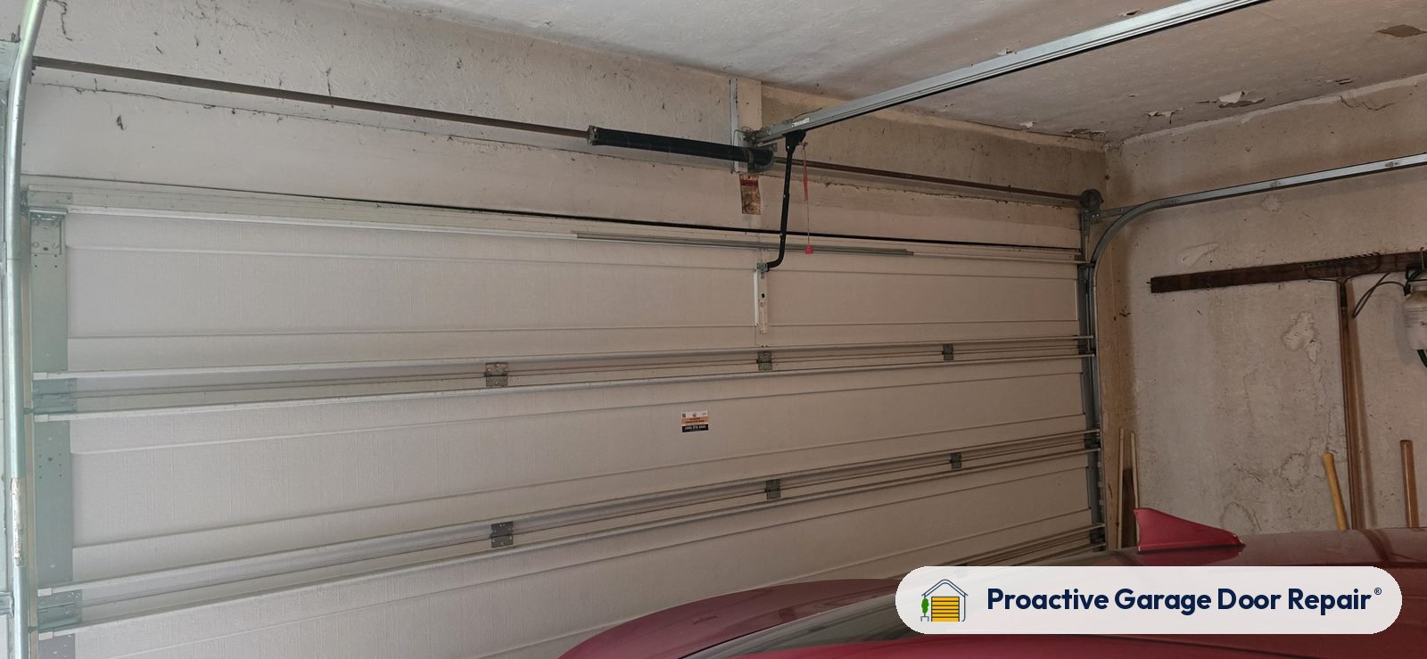 Garage door springs, tracks and hardware serviced by Proactive Garage Door Repair, photo 2