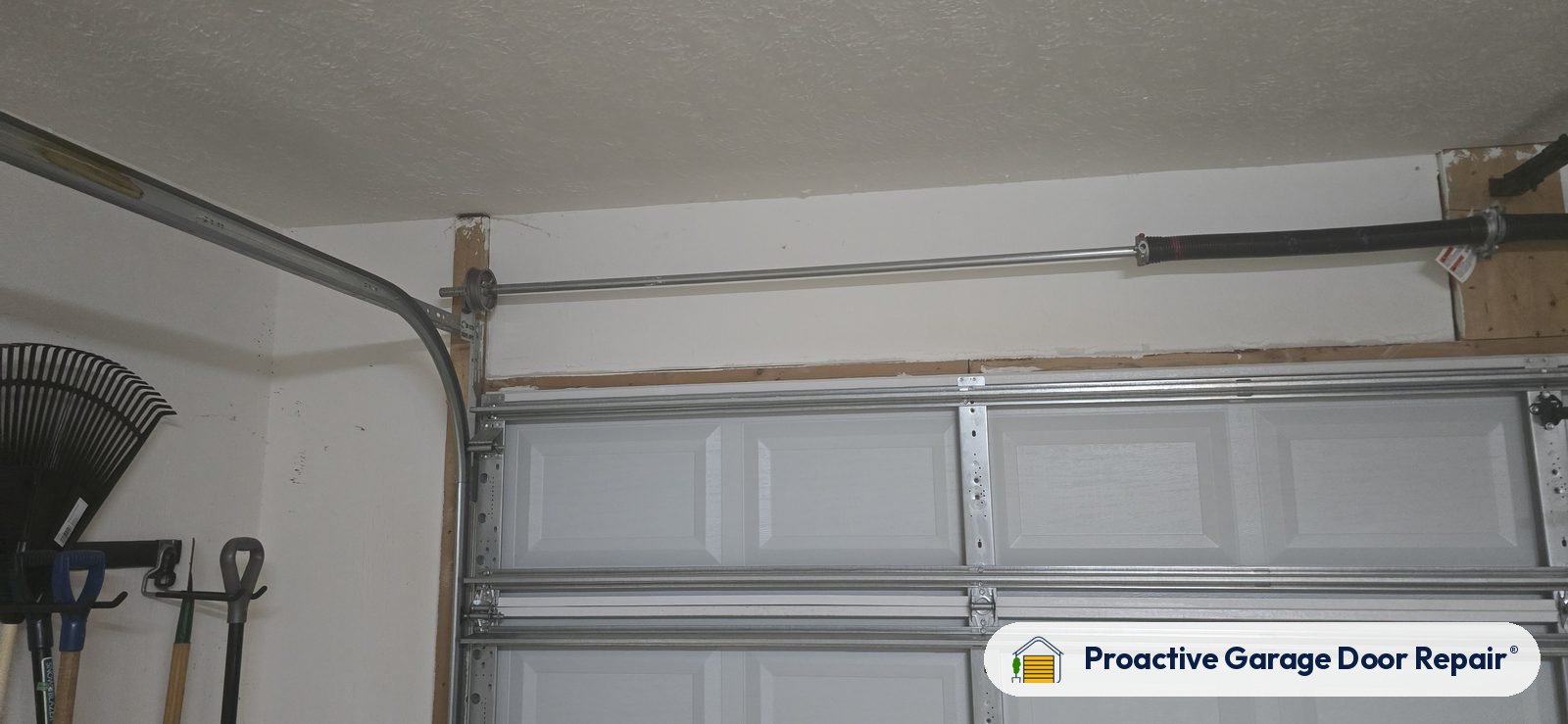 Garage door springs, tracks and hardware serviced by Proactive Garage Door Repair