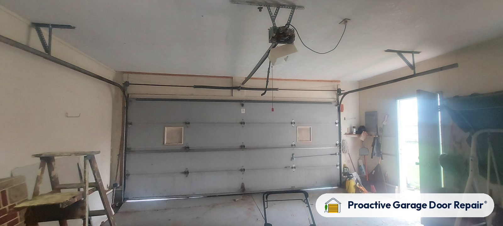 Garage door springs, tracks and hardware serviced by Proactive Garage Door Repair, photo 2