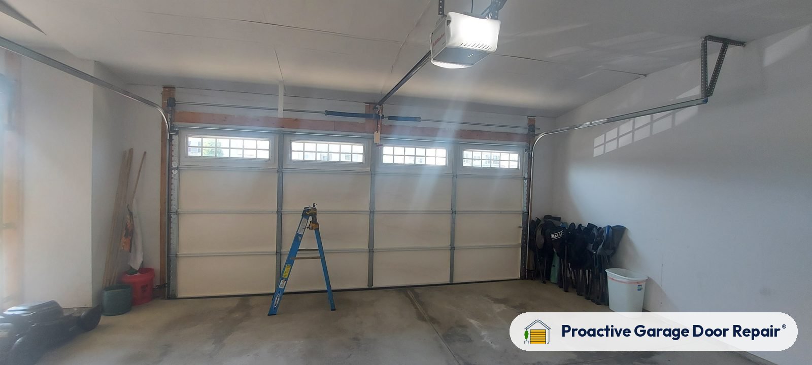 Garage door springs, tracks and hardware serviced by Proactive Garage Door Repair