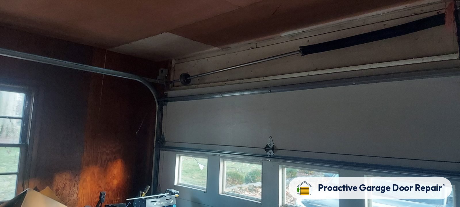Garage door springs, tracks and hardware serviced by Proactive Garage Door Repair, photo 2