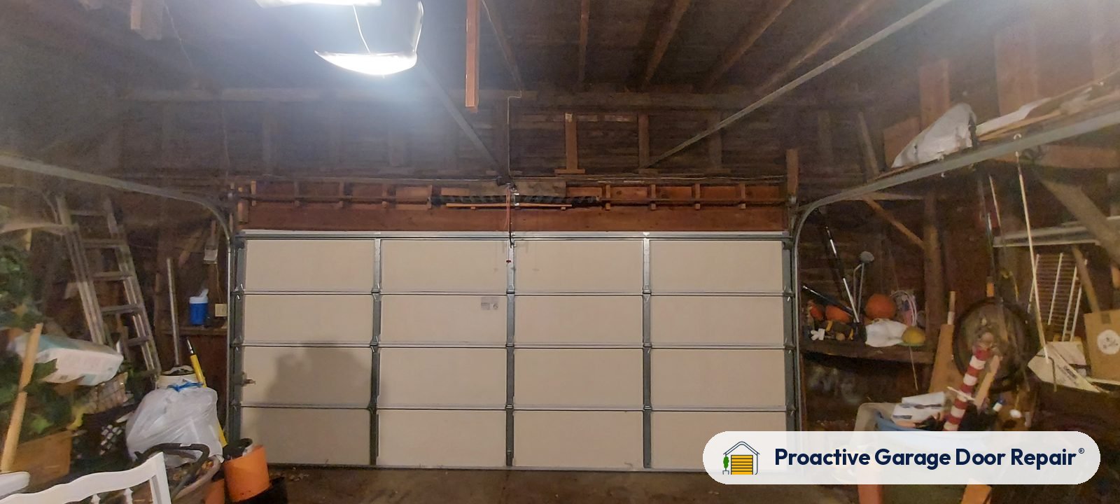 Garage door springs, tracks and hardware serviced by Proactive Garage Door Repair
