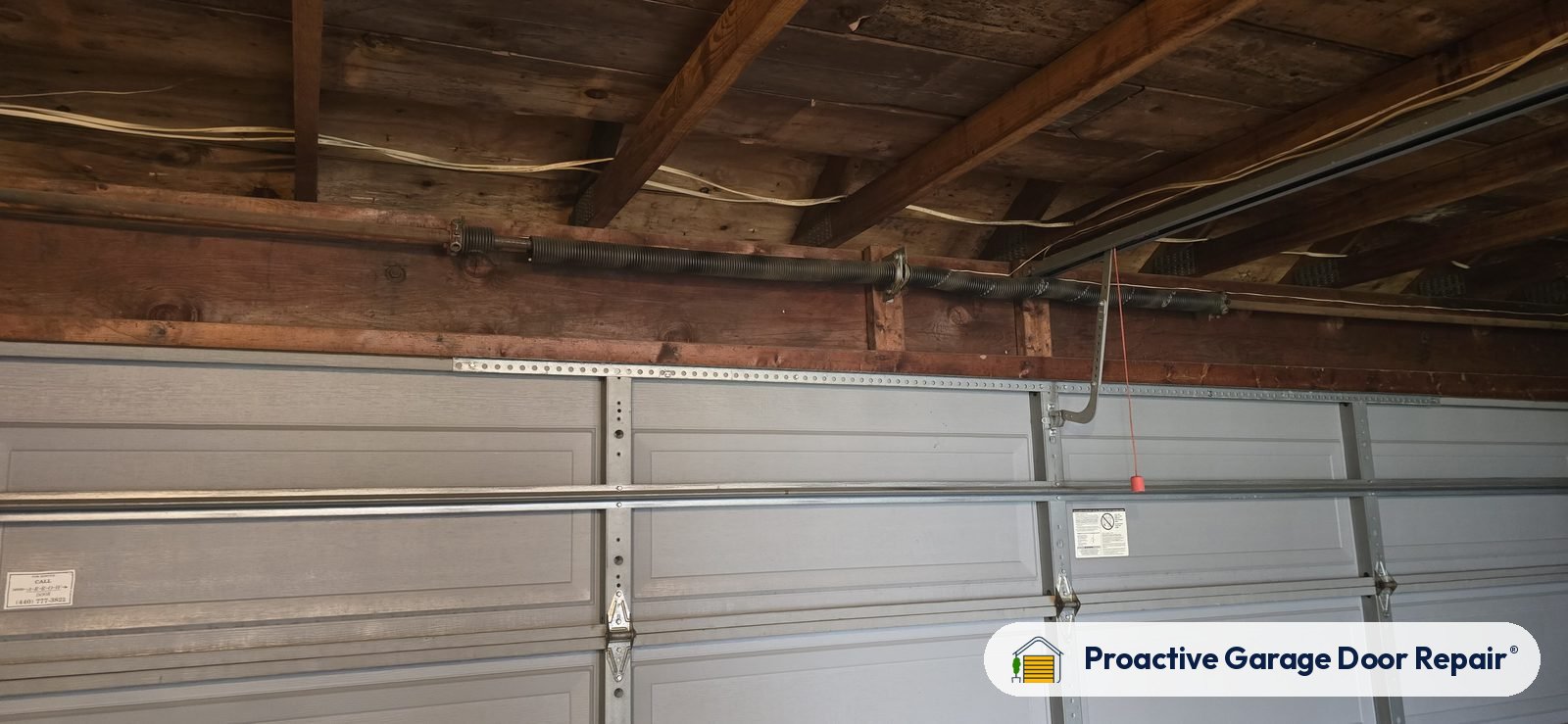 Garage door springs, tracks and hardware serviced by Proactive Garage Door Repair, photo 3