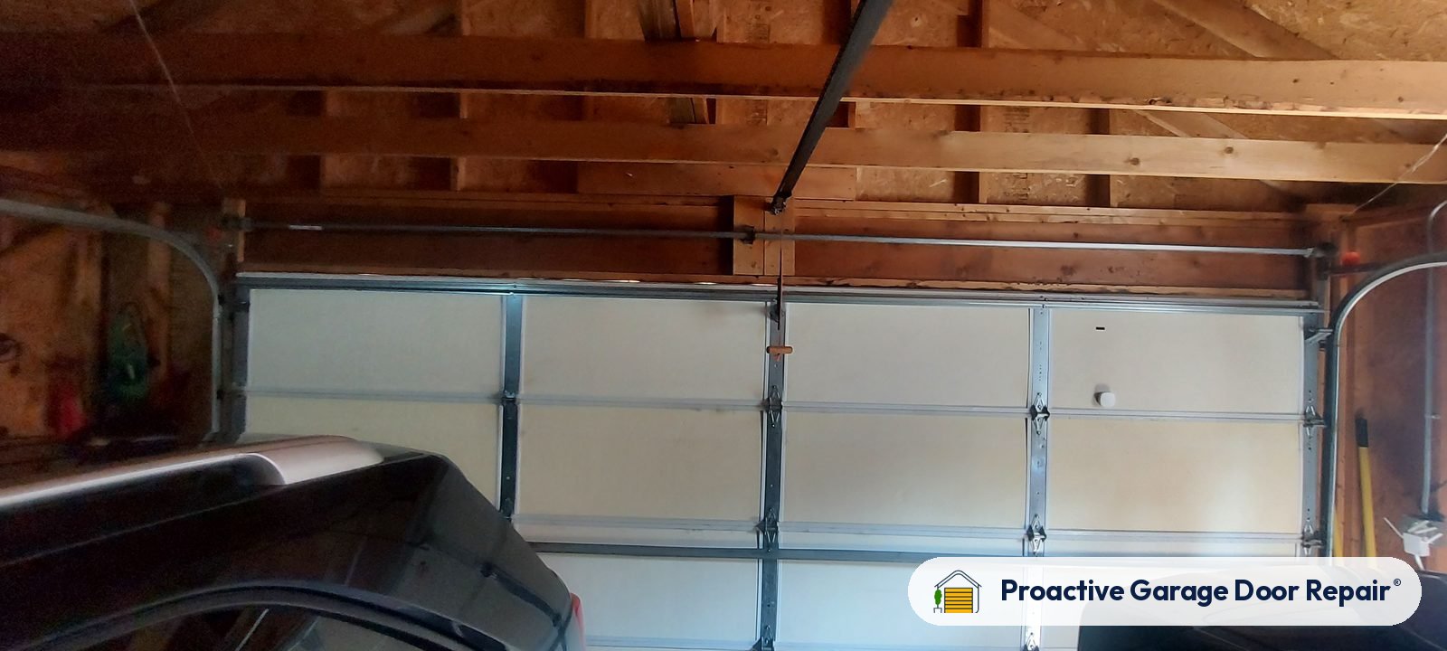 Garage door springs, tracks and hardware serviced by Proactive Garage Door Repair