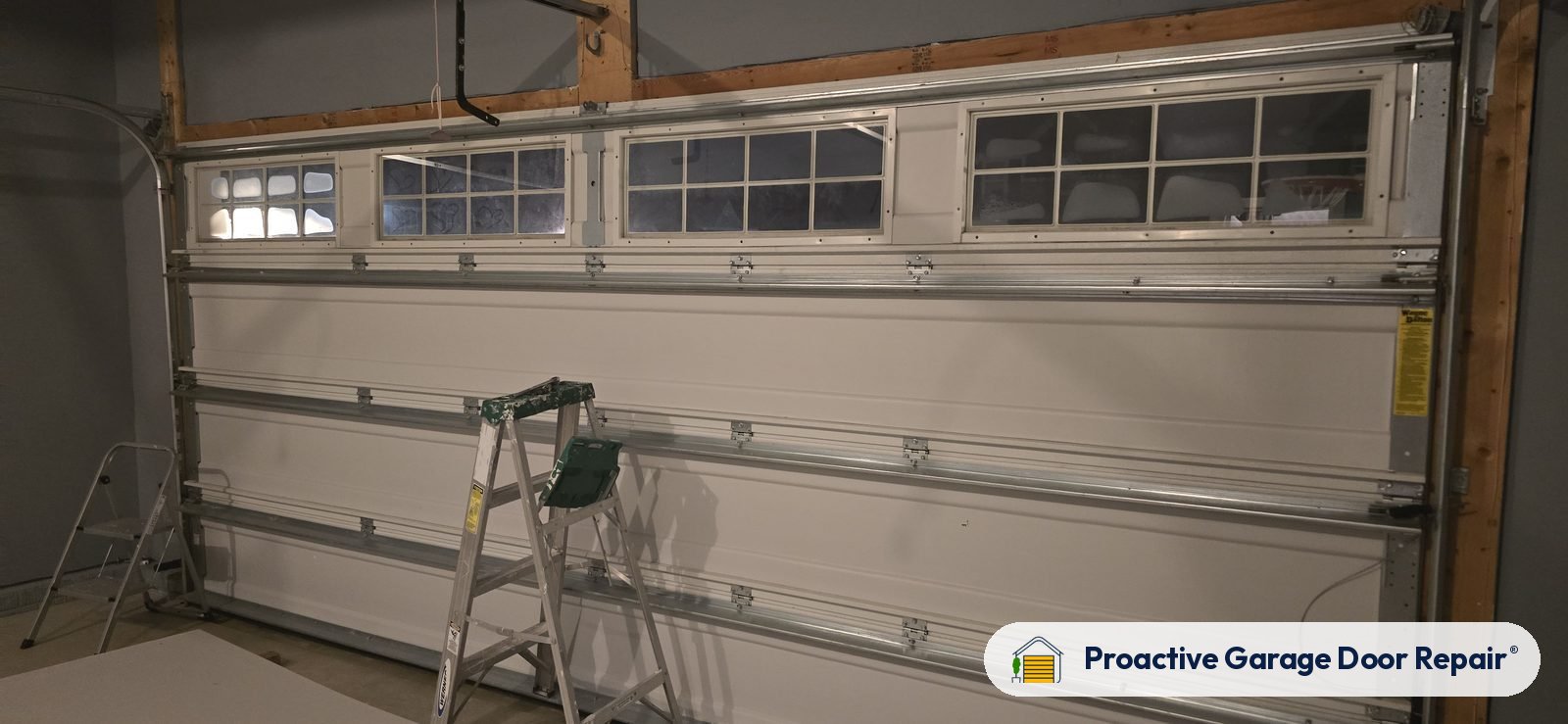 Garage door springs, tracks and hardware serviced by Proactive Garage Door Repair, photo 2