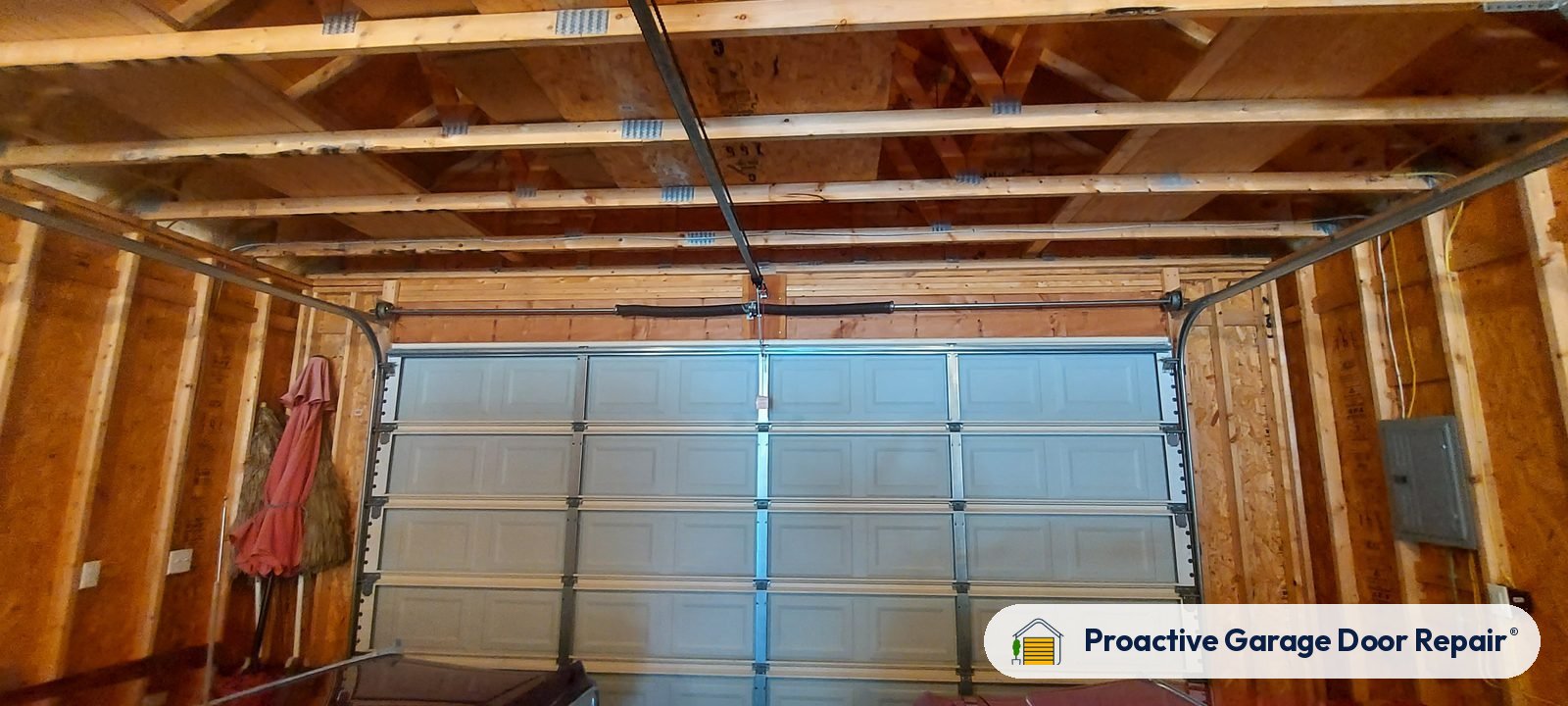 Garage door springs, tracks and hardware serviced by Proactive Garage Door Repair