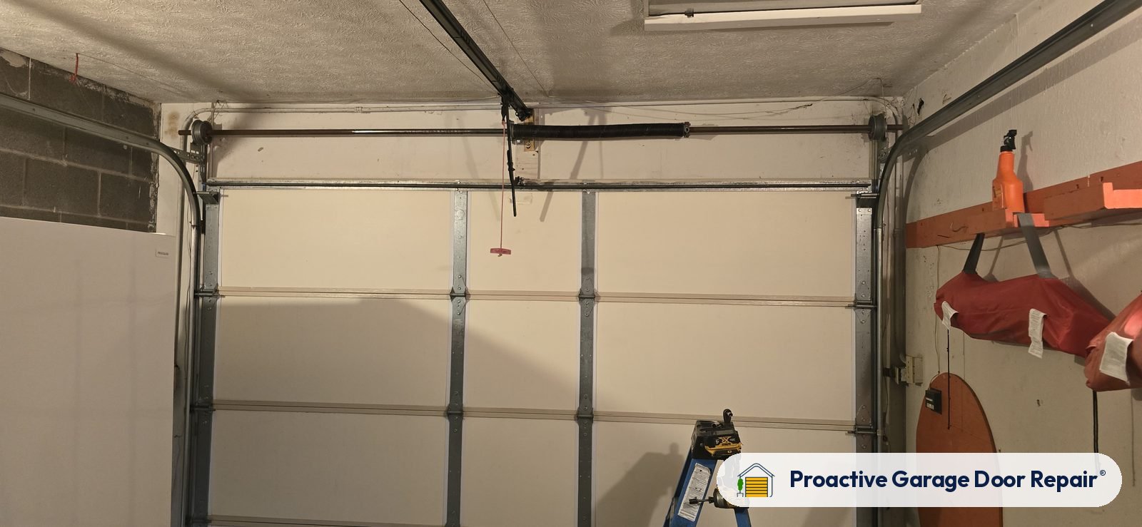 Garage door springs, tracks and hardware serviced by Proactive Garage Door Repair