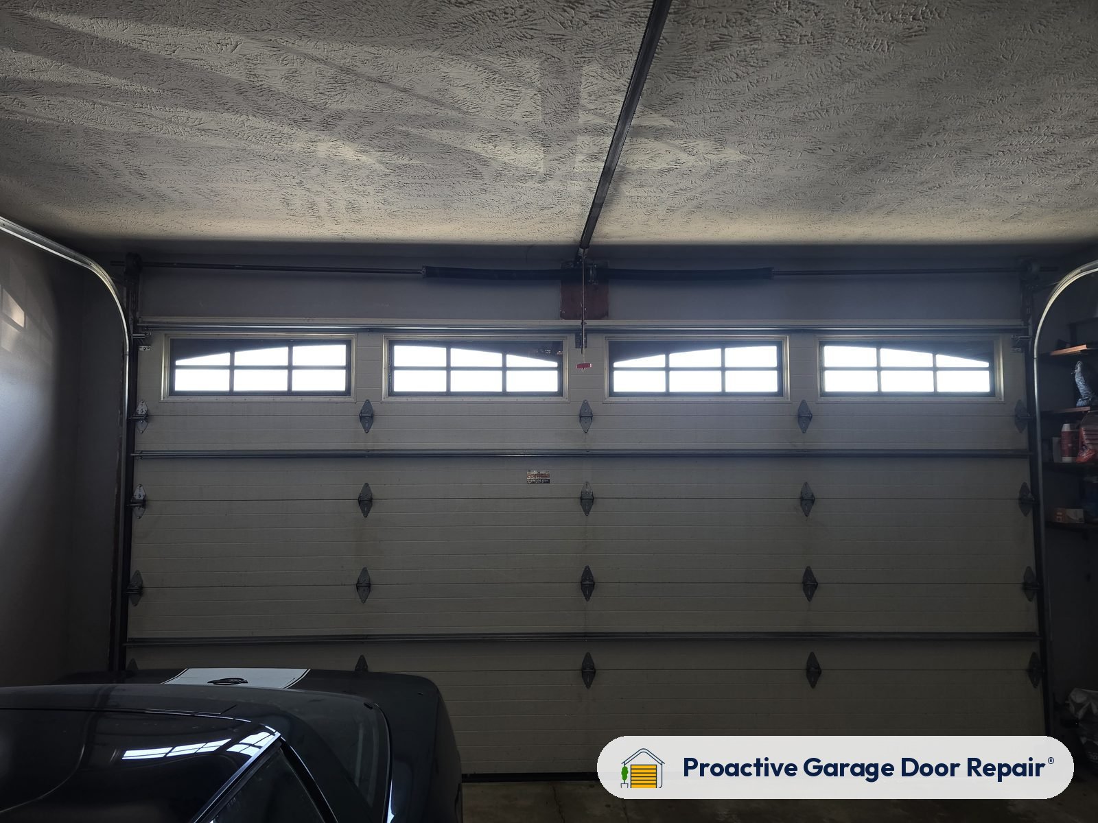 Garage door springs, tracks and hardware serviced by Proactive Garage Door Repair, photo 2