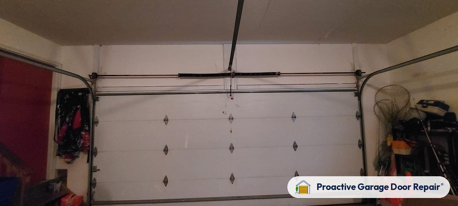 Garage door springs, tracks and hardware serviced by Proactive Garage Door Repair