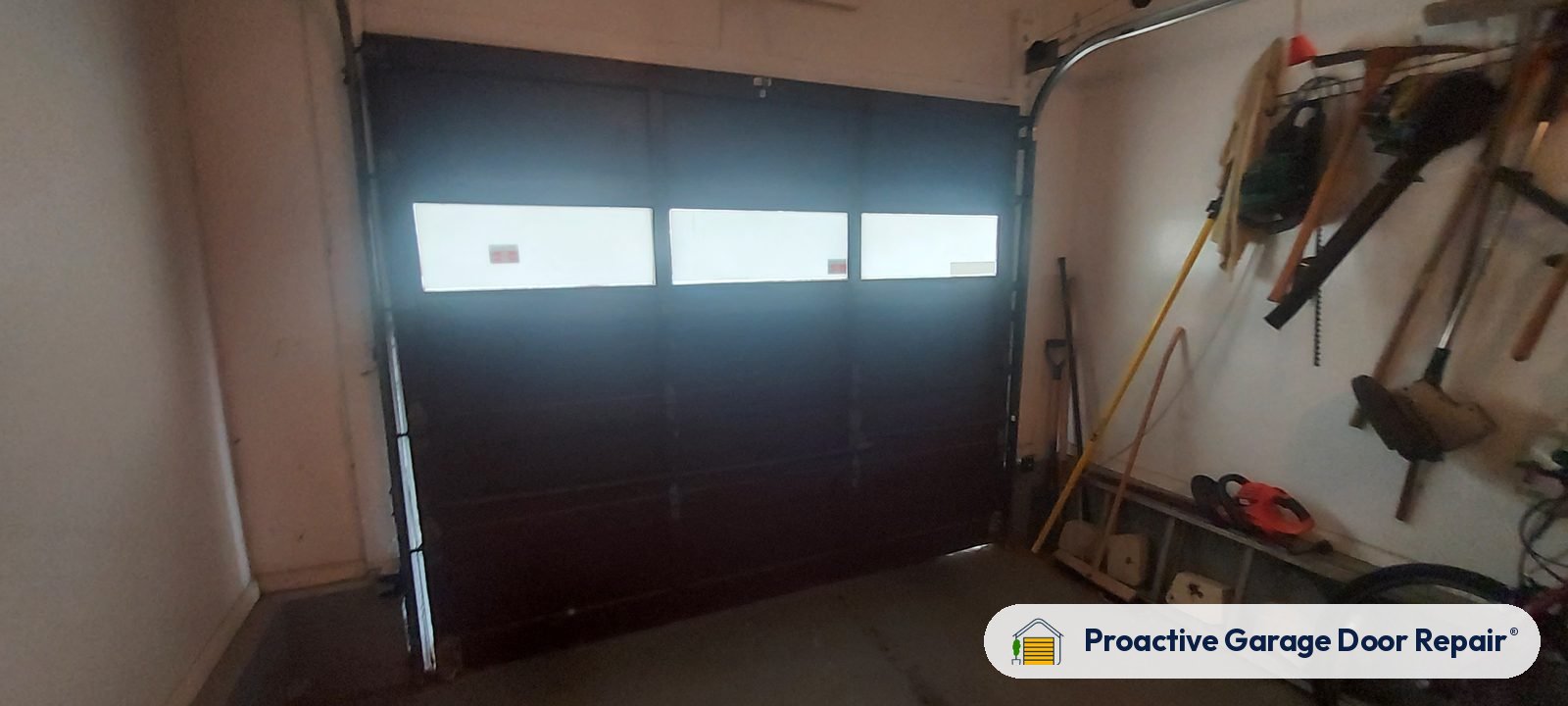 Garage door springs, tracks and hardware serviced by Proactive Garage Door Repair