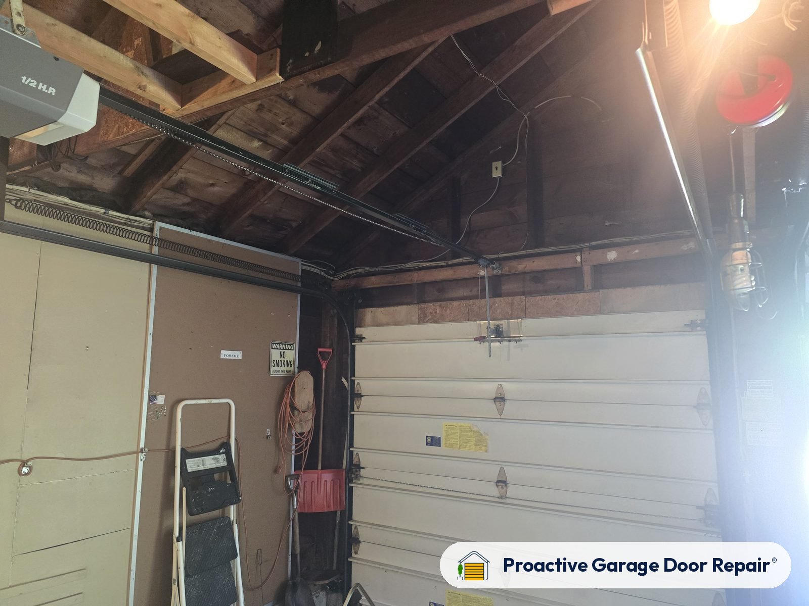 Garage door springs, tracks and hardware serviced by Proactive Garage Door Repair, photo 2