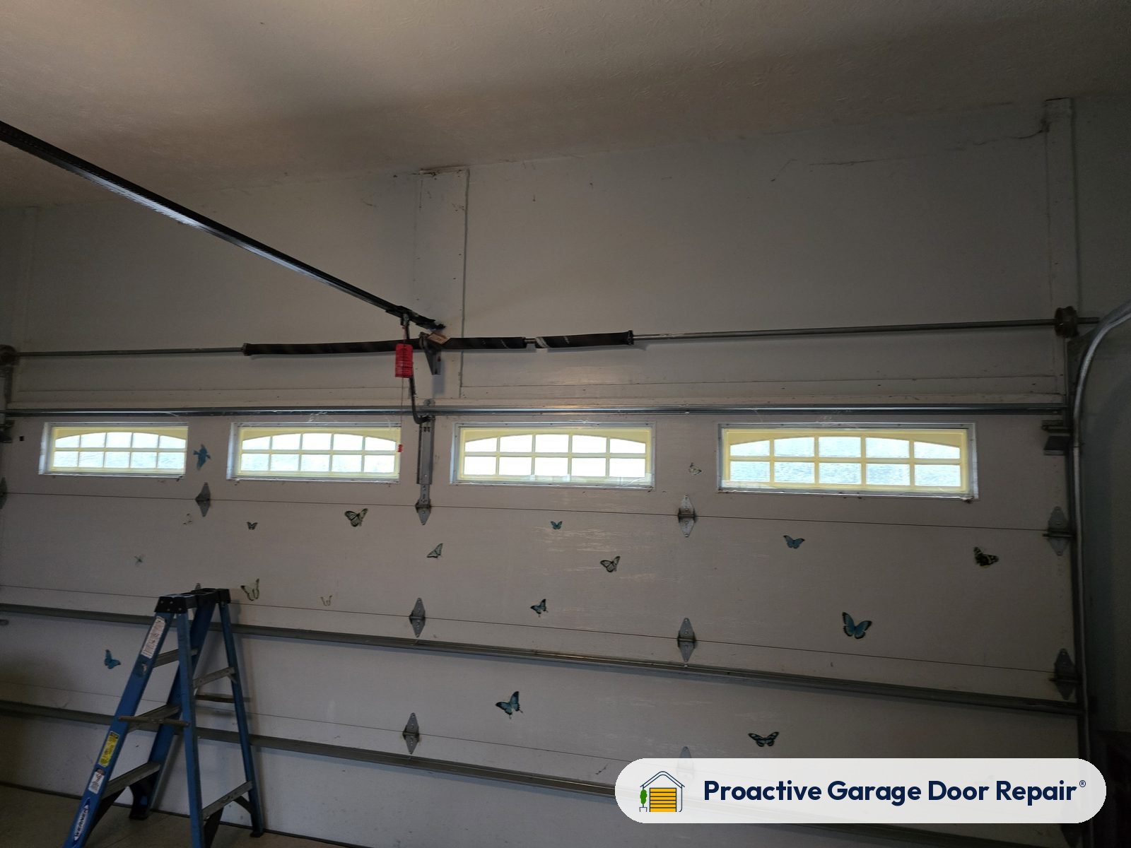 Garage door springs, tracks and hardware serviced by Proactive Garage Door Repair