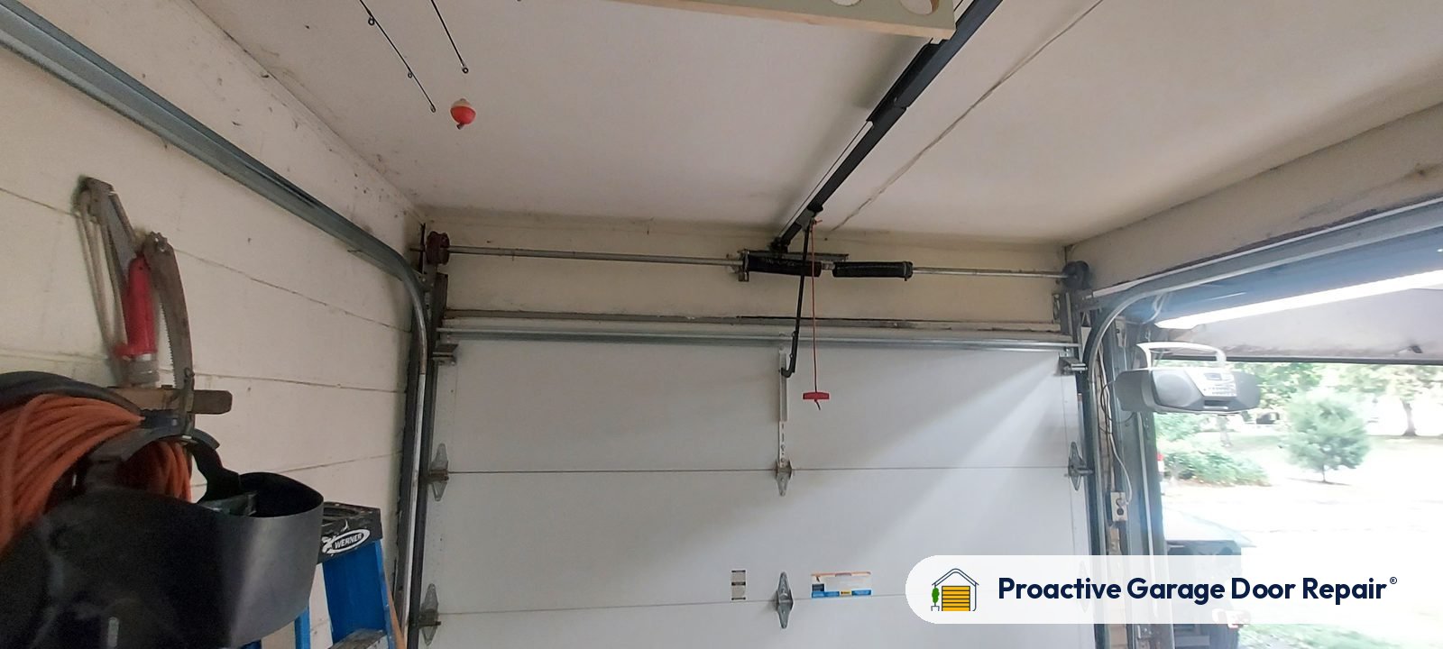 Garage door springs, tracks and hardware serviced by Proactive Garage Door Repair