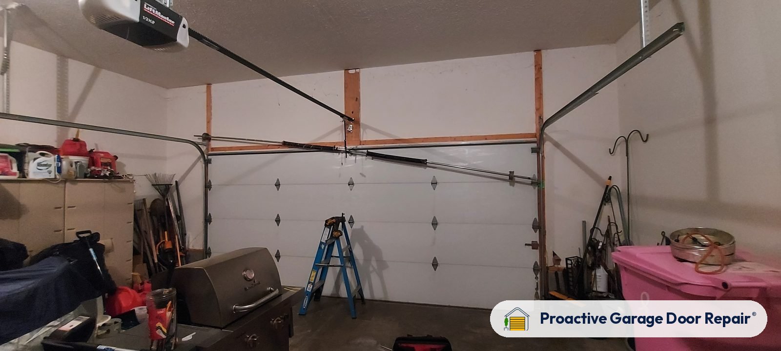 Garage door springs, tracks and hardware serviced by Proactive Garage Door Repair, photo 2
