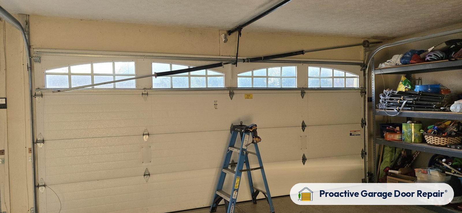 Garage door springs, tracks and hardware serviced by Proactive Garage Door Repair, photo 2