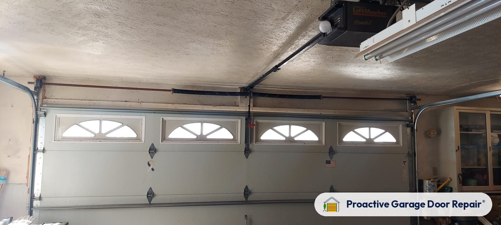 Garage door springs, tracks and hardware serviced by Proactive Garage Door Repair