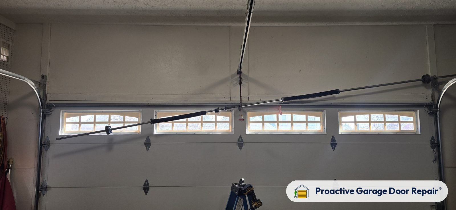 Garage door springs, tracks and hardware serviced by Proactive Garage Door Repair, photo 2