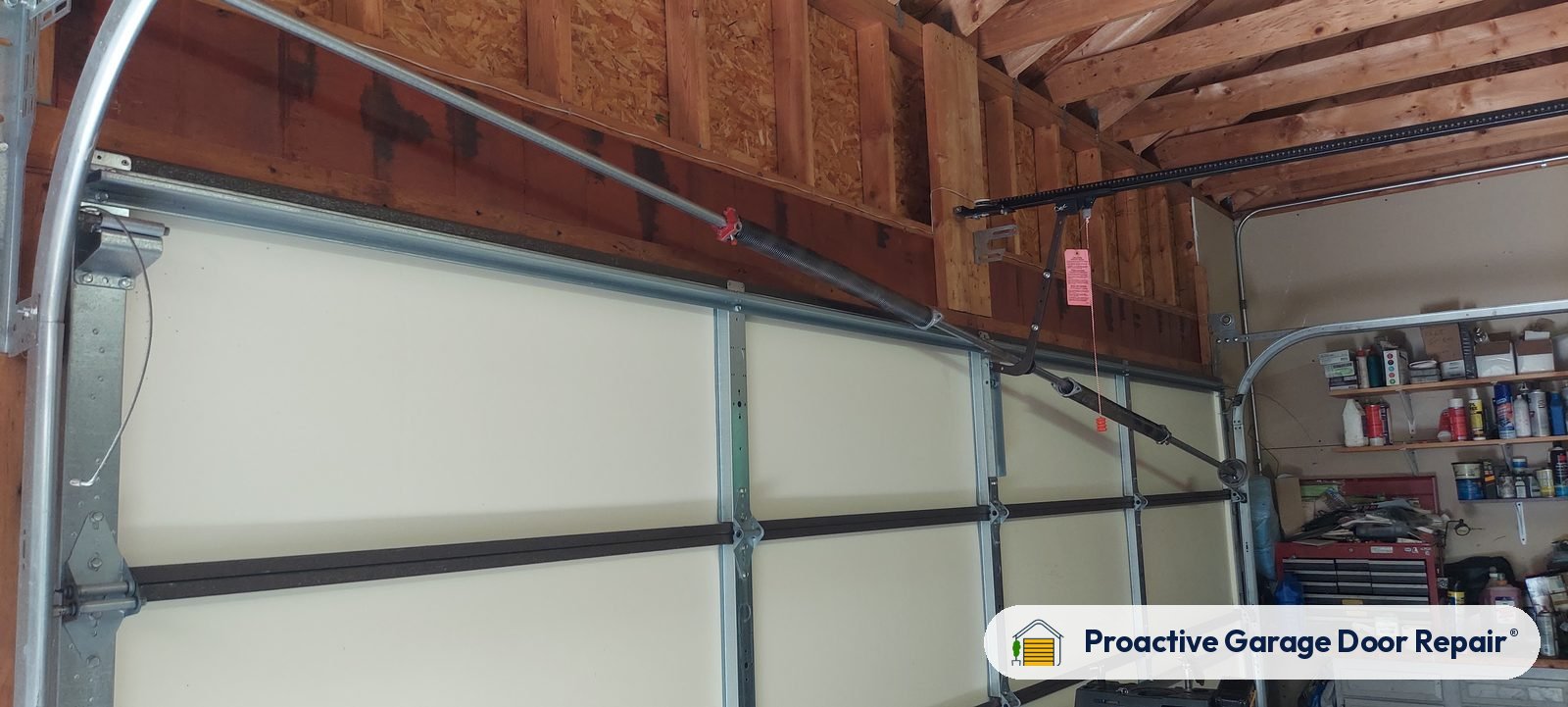 Garage door springs, tracks and hardware serviced by Proactive Garage Door Repair
