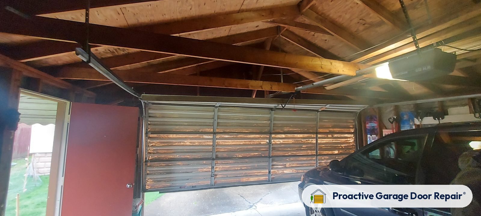 Garage door springs, tracks and hardware serviced by Proactive Garage Door Repair in Akron, Ohio