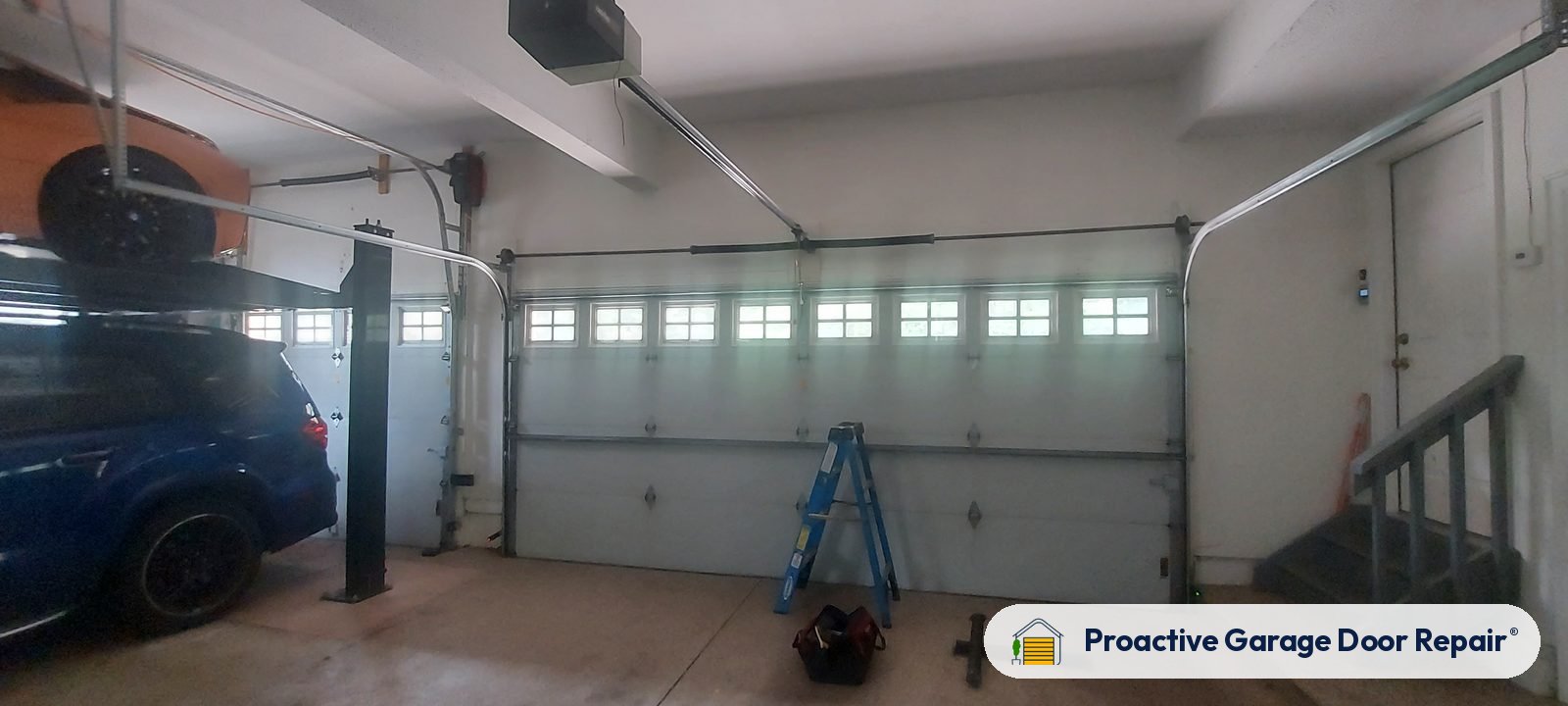 Garage door springs, tracks and hardware serviced by Proactive Garage Door Repair in Aurora, Ohio