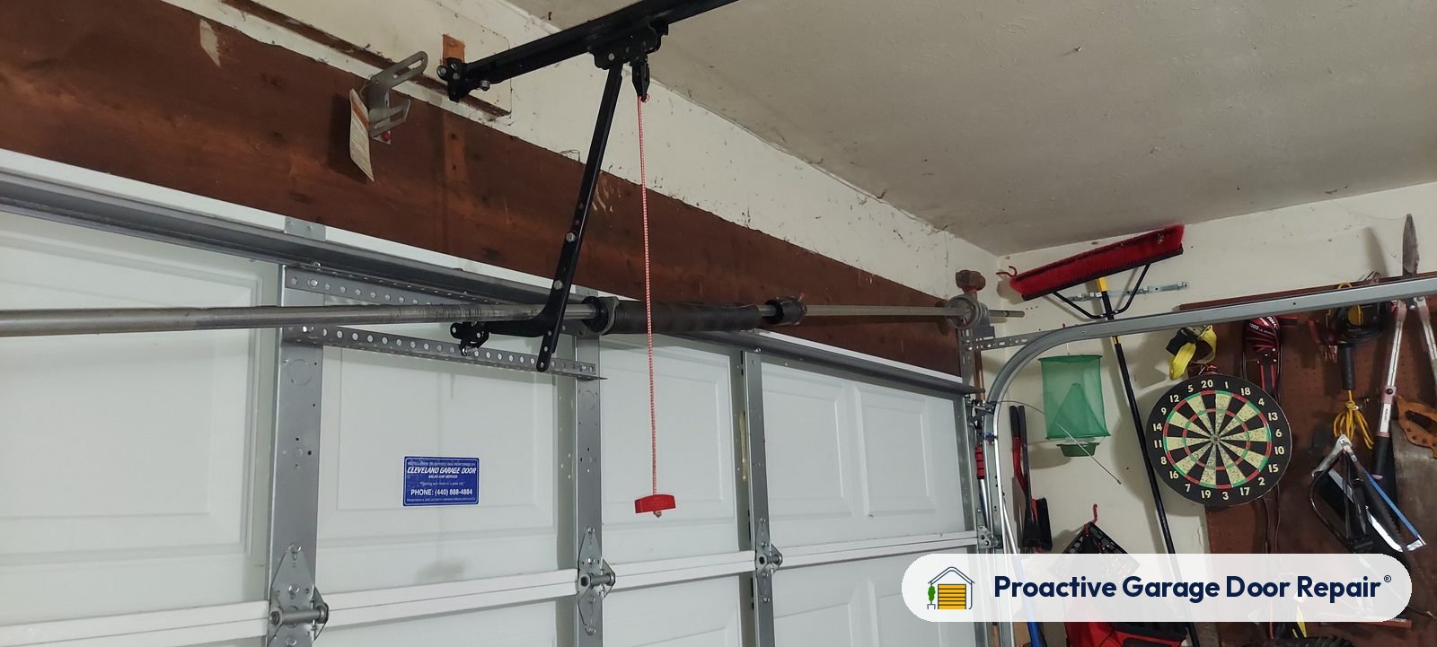 Garage door springs, tracks and hardware serviced by Proactive Garage Door Repair in Avon Lake, Ohio