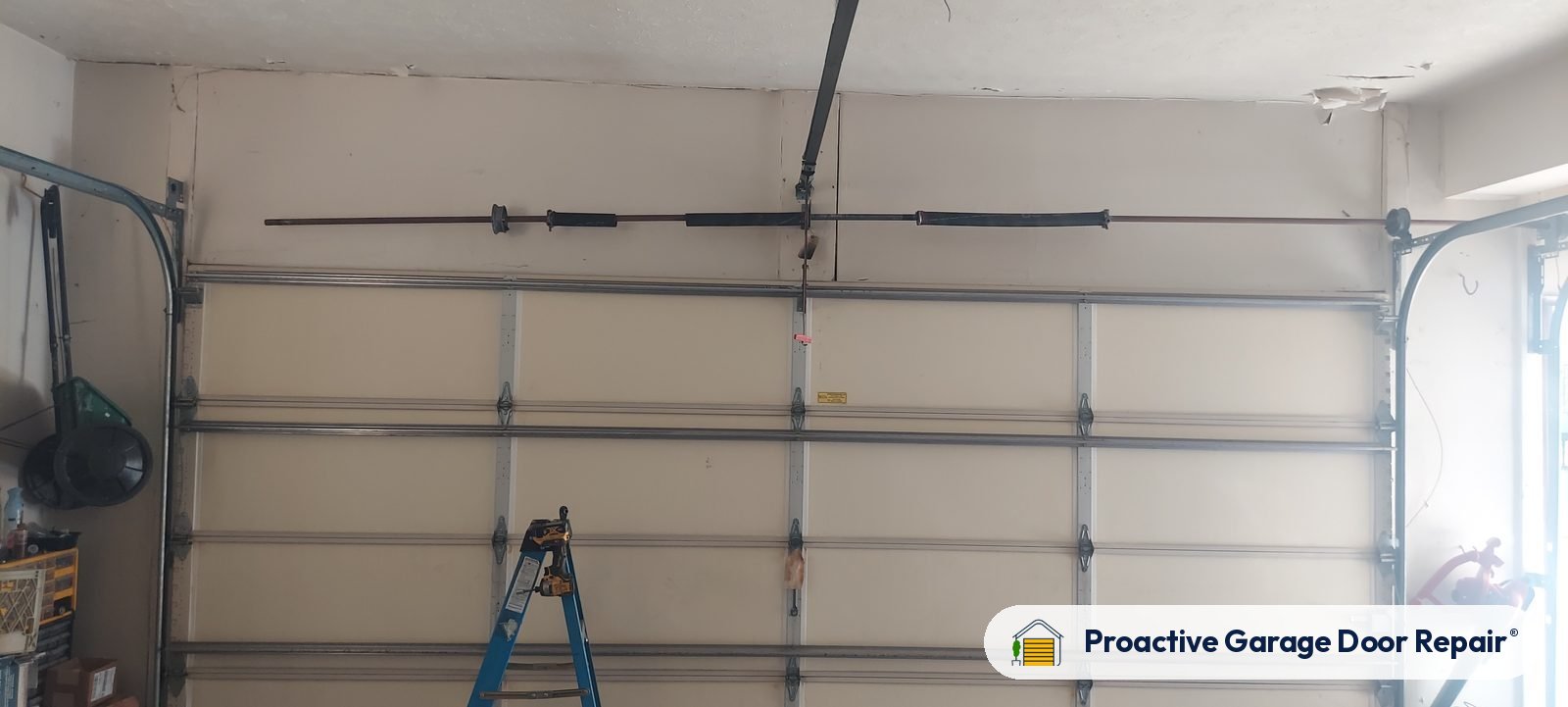 Garage door springs, tracks and hardware serviced by Proactive Garage Door Repair in Broadview Heights, Ohio, photo 2