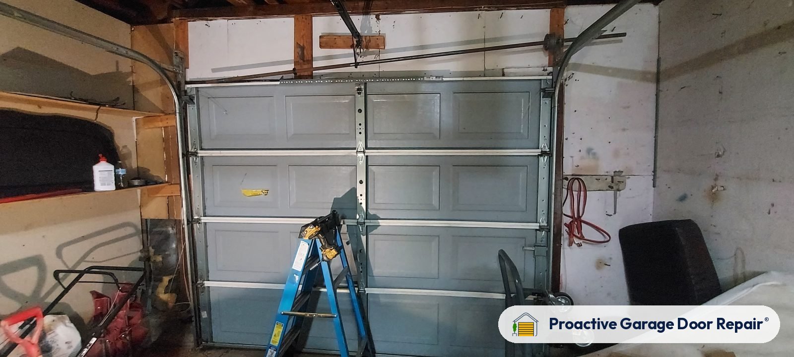 Garage door springs, tracks and hardware serviced by Proactive Garage Door Repair in Canton, Ohio
