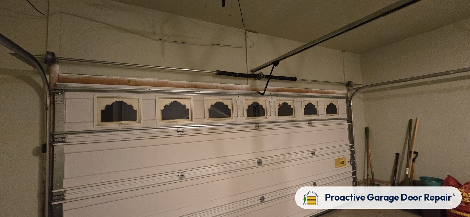 Garage door springs, tracks and hardware serviced by Proactive Garage Door Repair in Medina Township, Ohio