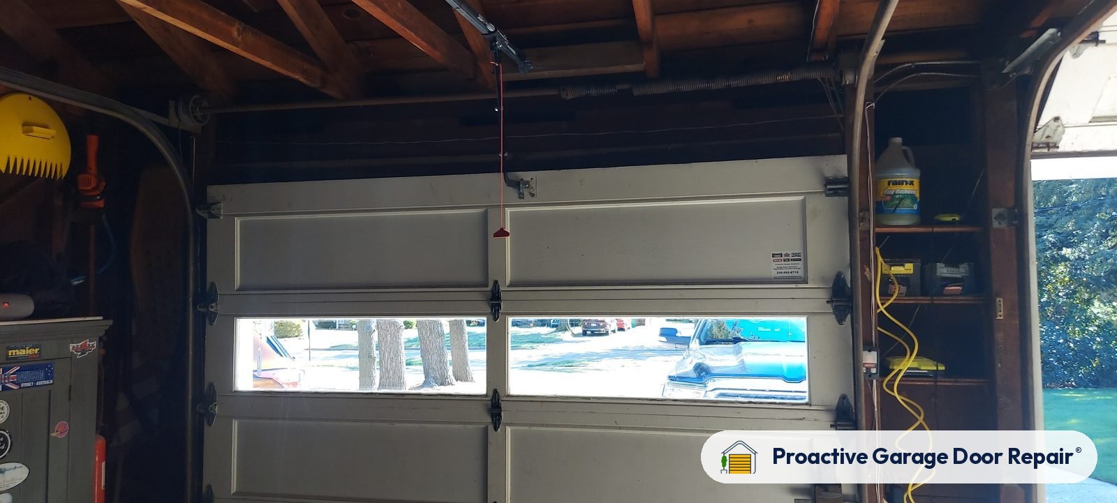 Garage door springs, tracks and hardware serviced by Proactive Garage Door Repair in North Canton, Ohio