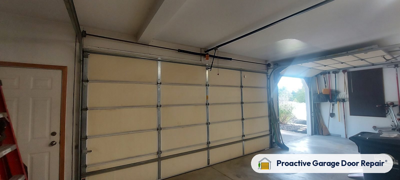 Garage door springs, tracks and hardware serviced by Proactive Garage Door Repair in North Royalton, Ohio