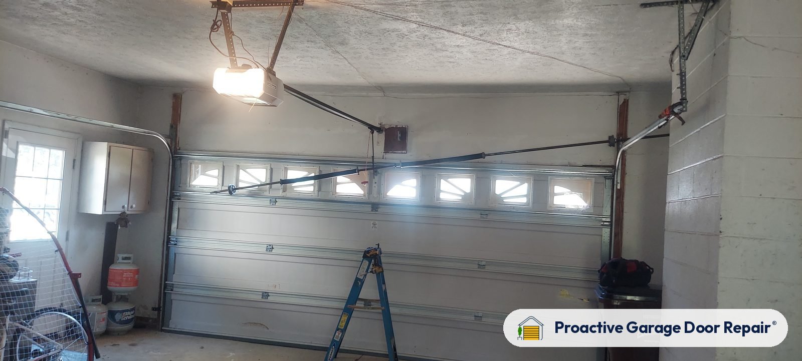 Garage door springs, tracks and hardware serviced by Proactive Garage Door Repair in Westlake, Ohio, photo 2
